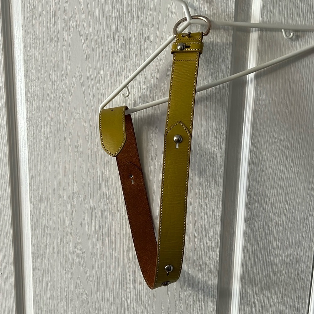 Linea pelle mustard belt medium